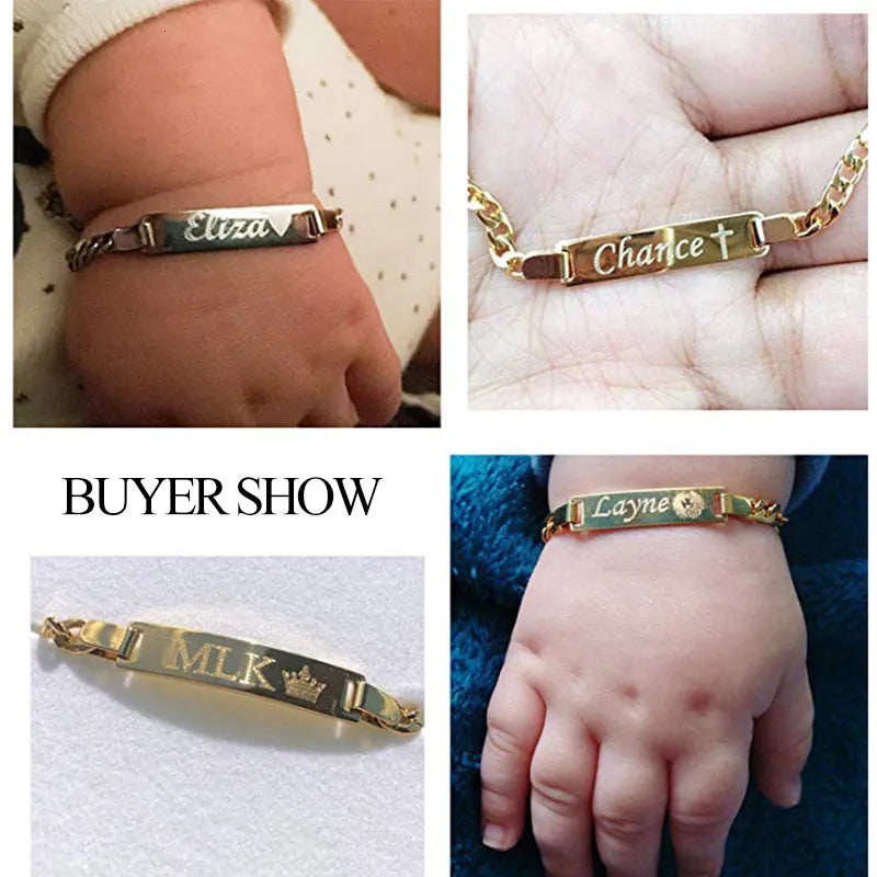 Engraved Baby Bracelet