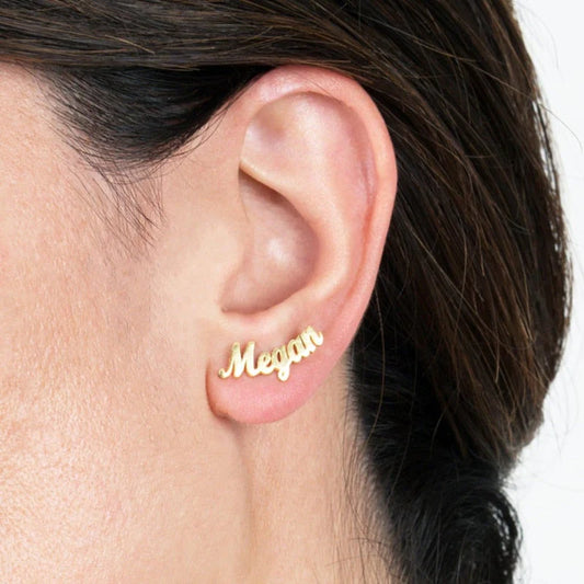 Name Stud Earrings