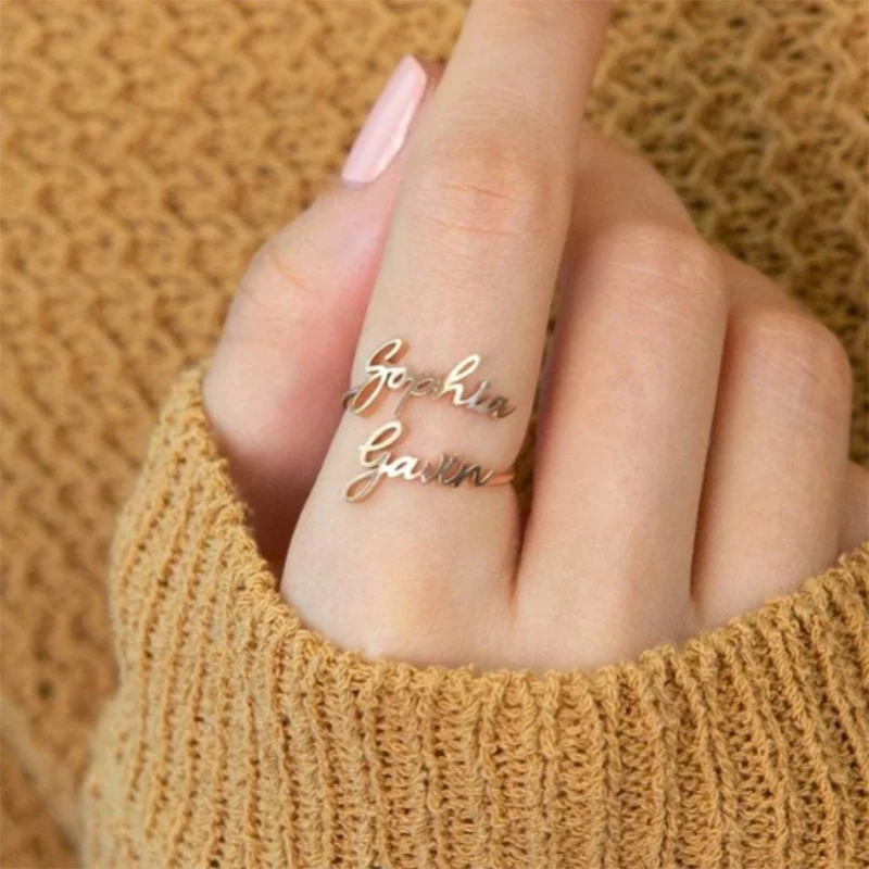 Double Name Ring