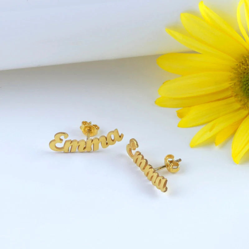 Name Stud Earrings