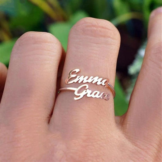Double Name Ring
