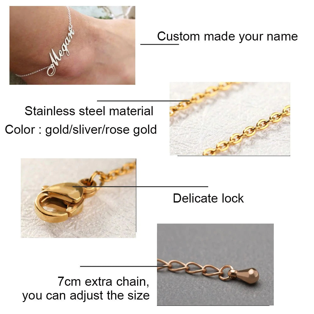 Personalized Name Anklet